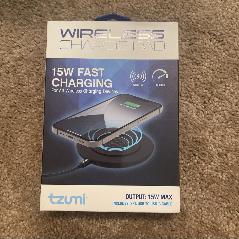 Tzumi 15w USB-C Wireless Charger